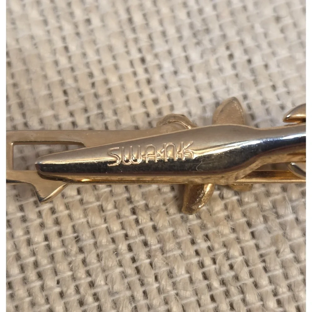 Vintage 1950s Swank Duck Hunter Cufflinks & Tie Clip Shotgun Mallards Rare Set